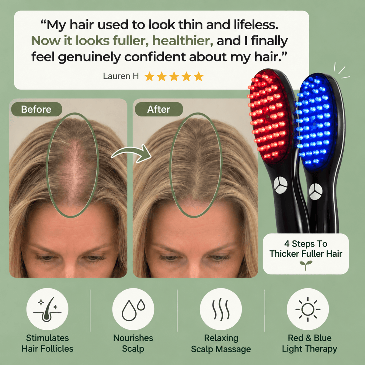 KindCrown™ Hair Growth Brush